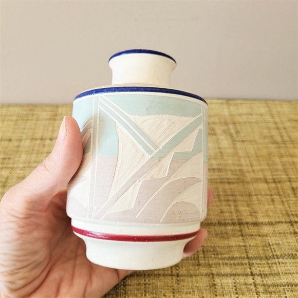 Southwestern style ceramic vase Mexico - Picture 8 of 9